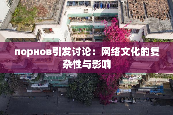 порнов引发讨论：网络文化的复杂性与影响