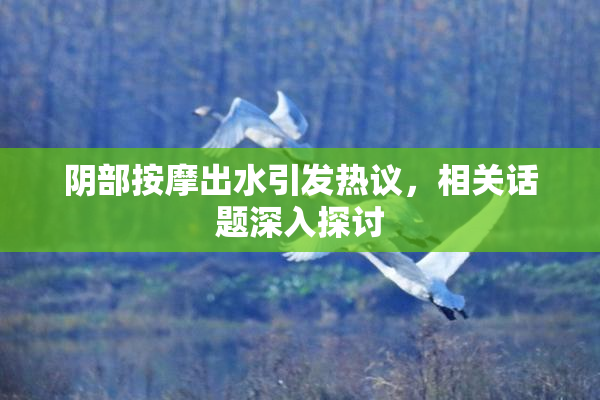 阴部按摩出水引发热议，相关话题深入探讨