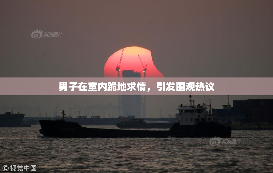 男子在室内跪地求情，引发围观热议