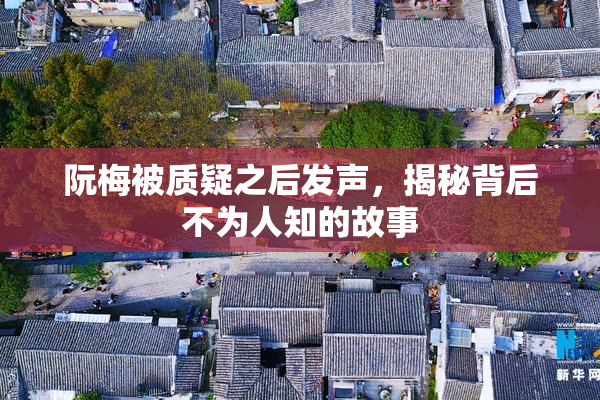 阮梅被质疑之后发声，揭秘背后不为人知的故事