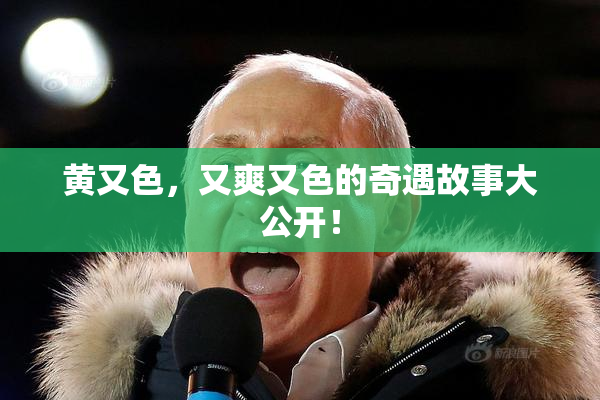 黄又色，又爽又色的奇遇故事大公开！