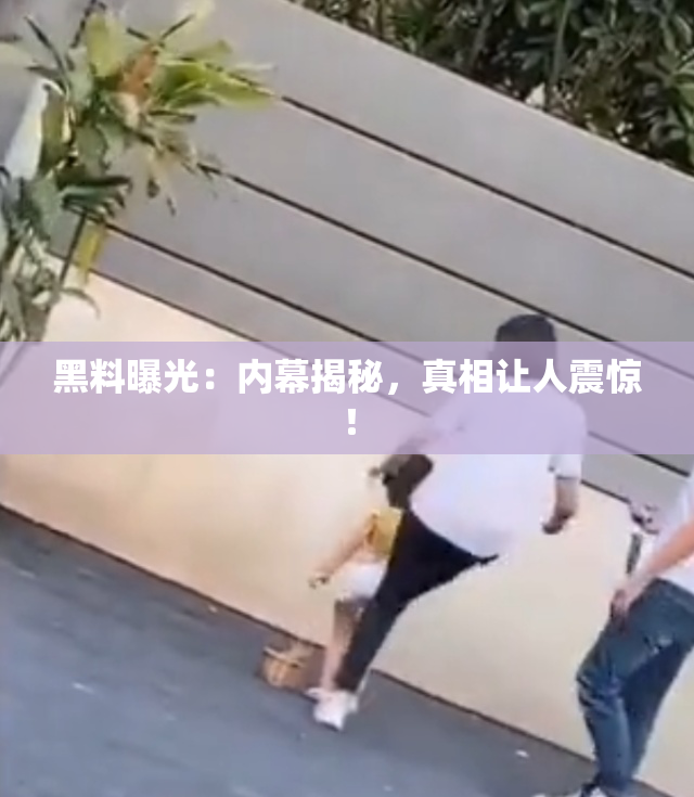 黑料曝光：内幕揭秘，真相让人震惊！