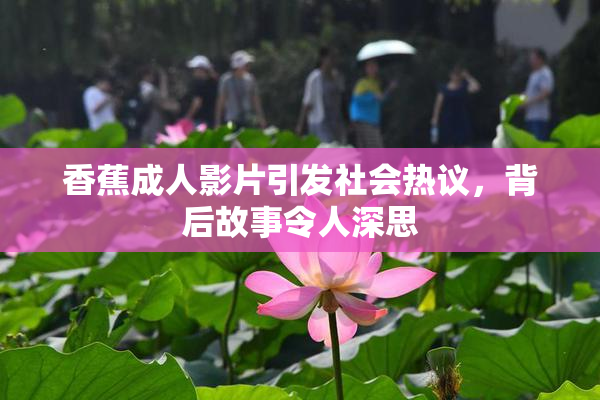 香蕉成人影片引发社会热议，背后故事令人深思