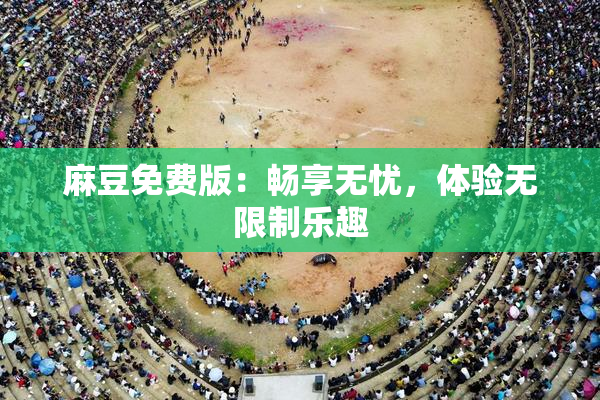 麻豆免费版：畅享无忧，体验无限制乐趣