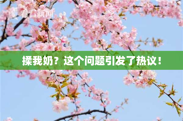 揉我奶？这个问题引发了热议！