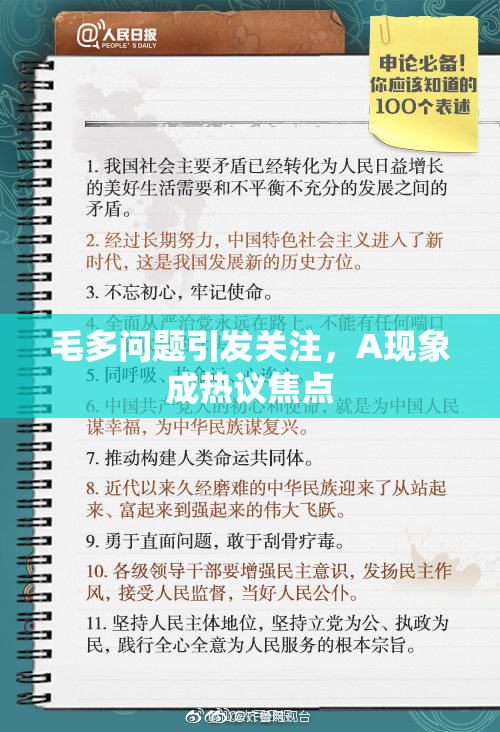 毛多问题引发关注，A现象成热议焦点