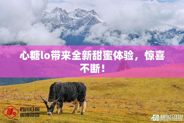 心糖lo带来全新甜蜜体验，惊喜不断！