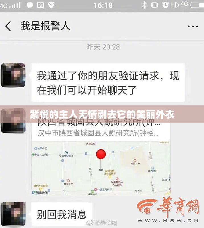 紫悦的主人无情剥去它的美丽外衣
