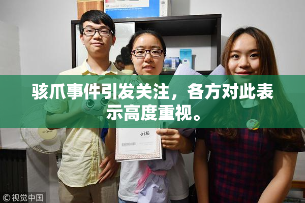 骇爪事件引发关注，各方对此表示高度重视。