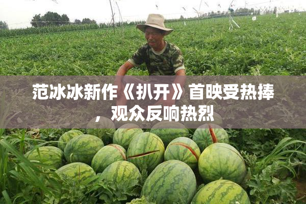 范冰冰新作《扒开》首映受热捧，观众反响热烈