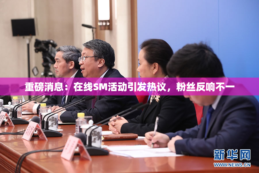 重磅消息：在线SM活动引发热议，粉丝反响不一