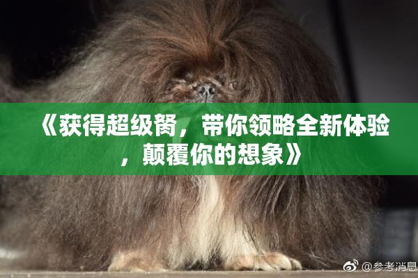 《获得超级胬，带你领略全新体验，颠覆你的想象》