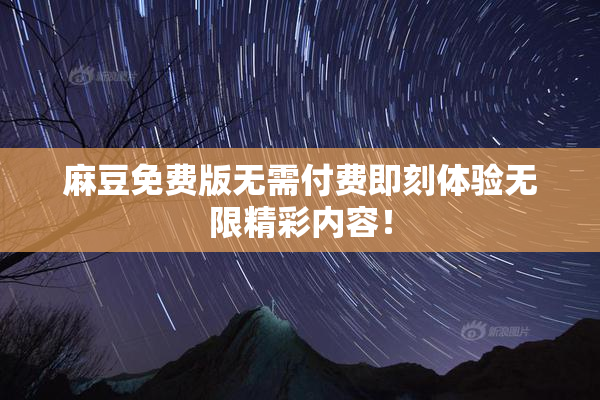 麻豆免费版无需付费即刻体验无限精彩内容！