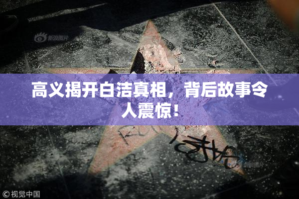 高义揭开白洁真相，背后故事令人震惊！