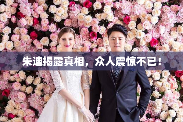 朱迪揭露真相，众人震惊不已！