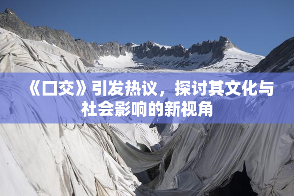 《囗交》引发热议，探讨其文化与社会影响的新视角