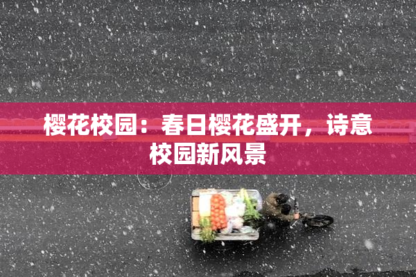 樱花校园：春日樱花盛开，诗意校园新风景