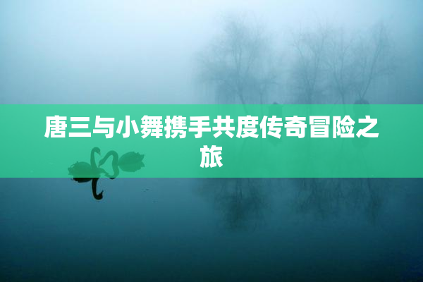 唐三与小舞携手共度传奇冒险之旅
